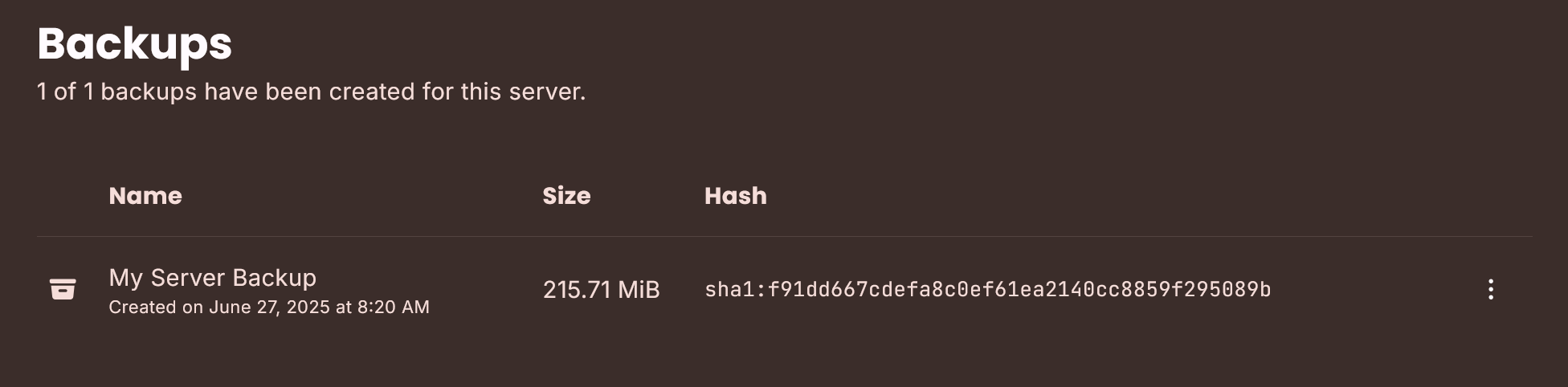 backup management